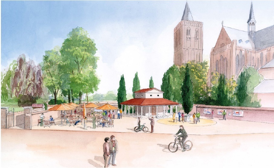 Schets van de tempel