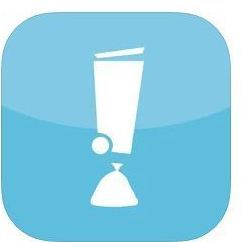 Logo van de afval app uit de appstore